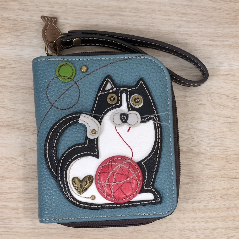 Chala Blue Cat Wallet